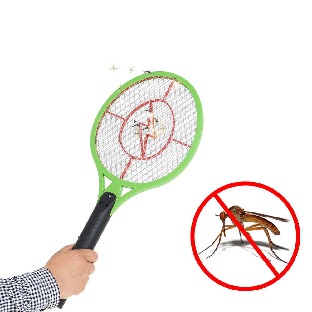 Hand Racket Electric Swatter Home Garden Insect Bug Bat Wasp Zapper Fly Mosquito Pest Control 