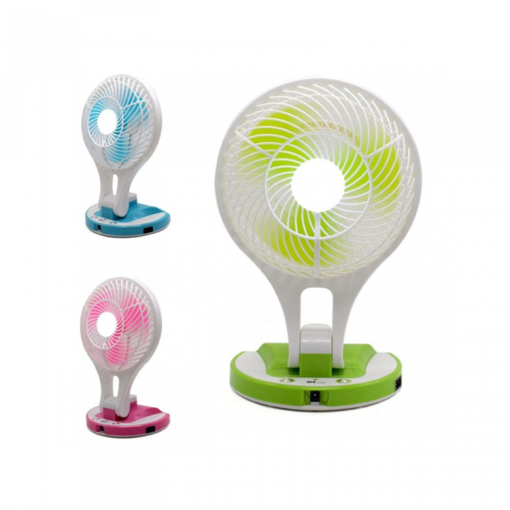 2 in 1 Portable Rechargeable Mini Fan with LED light JR 5580